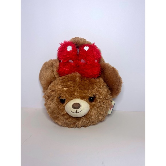 Disney Handbags - Disney UniBEARsity Pudding Bear Plush Coin Purse Handbag Minnie Mouse Red Bow